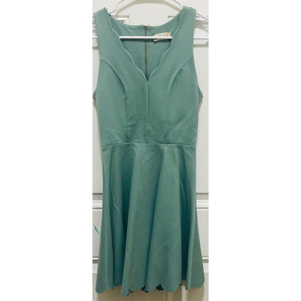 Altar'd State Fit & Flare Dress Scalloped‎ Hem V-Neck Sleeveless easter size xs